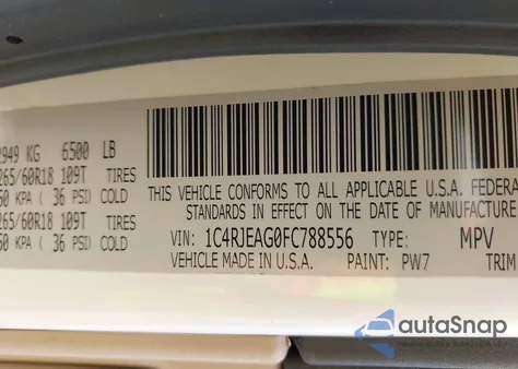 2015 Jeep Grand Cherokee Laredo from USA, damaged, VIN 1C4RJEAG0FC788556
